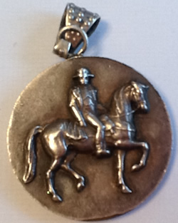 Louis Armand Rault Horse And Rider Medallion Pendant With Napoleon 1 On The Reverse - Horse Side Is Not Marked