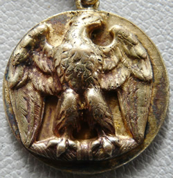 Louis Armand Rault Eagle Medallion From Double Watch Chain With Napoleon 1 On The Reverse - Eagle Side Is Not Marked
