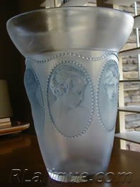 R Lalique Vase Medaillons