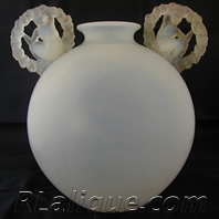 R Lalique Vase Ronsard