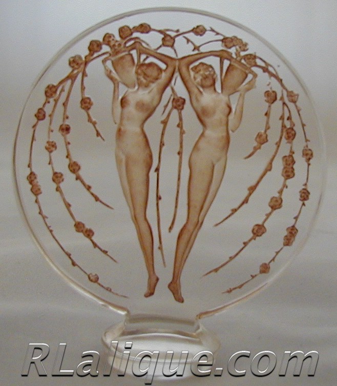 Rene Lalique Seals - Cachets Deux Figurines et Fluers