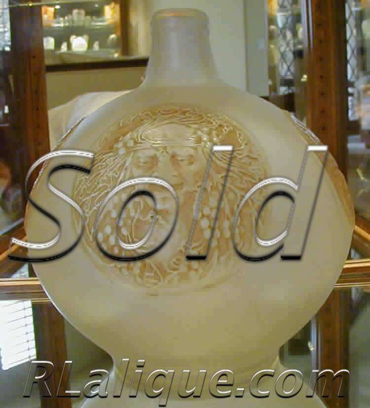 Rene Lalique Vase Quatre Masques