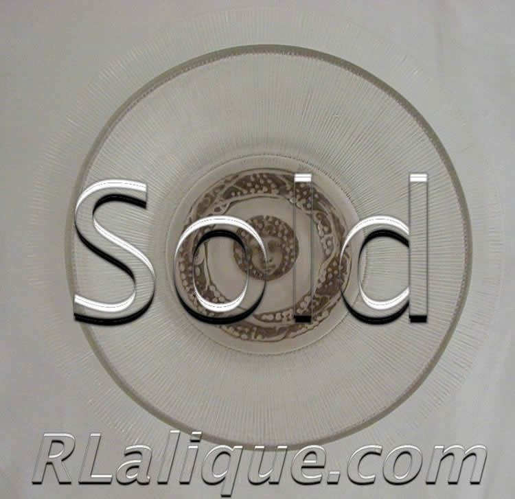 Rene Lalique Bowls and Plates Set Vigne Striee