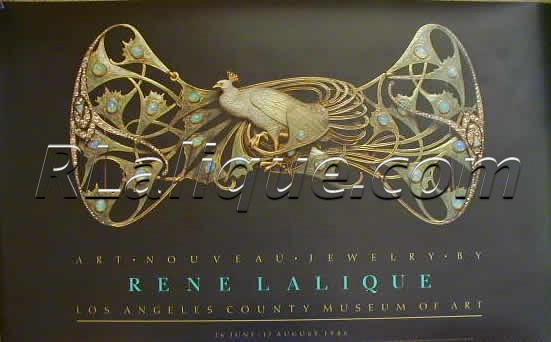 Lalique Exhibition - Sale - Museum Poster: Art Nouveau Jewelry by Rene Lalique: An Exhibition Poster: From an Exhibition or Sale of Rene Lalique Works