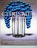 Lalique Auction Catalogue For Sale: Lalique Glass and 20th Century Bronzes and Sculpture, Christie's South Kensington, London, May 12, 2000