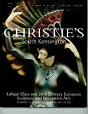 Lalique Auction Catalogue For Sale: Lalique Glass and 20th Century European Sculpture and Decorative Arts, Christie's South Kensington, London, May 15, 2003