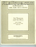 Rene Lalique in Auction Catalogue For Sale: Sotheby's Arcade Auctions, Art Nouveau and Art Deco, Sotheby's, New York, June 10, 1988