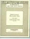 Rene Lalique in Auction Catalogue For Sale: Sotheby's Arcade Auctions, Art Nouveau and Art Deco, Sotheby's, New York, December 12 and 13, 1988