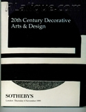 Rene Lalique in Auction Catalogue For Sale: 20th Century Decorative Arts & Design, Sotheby's, London,  November 4, 1999