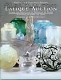 Lalique Auction Catalogue For Sale: The Second Annual Lalique Auction, Rago Arts and Auction Center, New Jersey, October 20, 2001