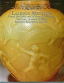 Lalique Auction Catalogue For Sale: The Third Annual Lalique Auction, Rago Arts and Auction Center, New Jersey, October 5, 2002