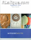 Rene Lalique in Auction Catalogue For Sale:  Applied Arts, Sotheby's South, West Sussex,  March 27, 2001