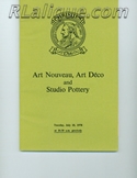 Rene Lalique in Auction Catalogue For Sale: Art Nouveau, Art Deco, and Studio Pottery, Christie's, King Street, London, July 18, 1978