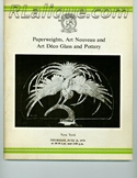 Rene Lalique in Auction Catalogue For Sale: Paperweights, Art Nouveau and Art Deco Glass and Pottery, Christie's, New York, July 21, 1979