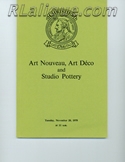 Rene Lalique in Auction Catalogue For Sale: Art Nouveau, Art Deco, and Studio Pottery, Christie's, King Street, London, November 20, 1979