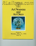 Rene Lalique in Auction Catalogue For Sale: Art Nouveau and Art Deco, Christie's, Geneva, May 11, 1981, Part II