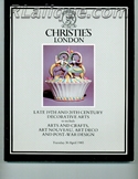 Rene Lalique in Auction Catalogue For Sale: Late 19th and 20th Century Decorative Arts, Christie's, King Street, London, April 30, 1985