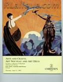 Rene Lalique in Auction Catalogue For Sale: Arts and Crafts, Art Nouveau and Art Deco, Christie's East, New York, June 13, 1985