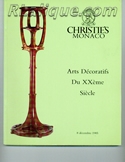Rene Lalique in Auction Catalogue For Sale: Arts Decoratifs Du Xxeme Siecle, Christie's, Monaco, Decembre 8, 1985