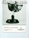 Rene Lalique in Auction Catalogue For Sale: Art Nouveau and Art Deco, Christie's East, New York, September, 26, 1986
