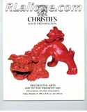 Rene Lalique in Auction Catalogue For Sale: Decoratives Arts 1850 to the Present Day, Christie's South Kensington, London, December 19, 1986