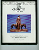 Rene Lalique in Auction Catalogue For Sale: Decoratives Arts 1880 to the Present Day, Christie's King Street, London, April 15, 1987