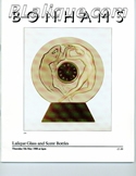 Lalique Auction Catalogue For Sale: Lalique Glass and Scent Bottles, Bonhams Knightsbridge, London, May 5, 1988