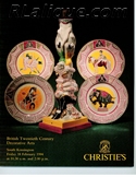 Decorative Arts - Art Nouveau - Art Deco Auction Catalogue - Book - Magazine For Sale: British Twentieth Century Decorative Arts, Christie's South Kensington, London, 2/18/1994: A Post War Auction Catalog - Book - Magazine