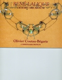 Lalique Auction Catalogue For Sale: Rene Lalique Dessins Originaux, Olivier Coutau-Begarie, Drouot Montaigne, Paris, October 20, 1994