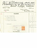 Lalique Sales Material: Breves Lalique Galleries. Original Receipt for R Lalique items purchased, Dated March 14th, 1933: Rene Lalique Sales Ephemera and Documentation From A Pre-War Lalique Retailer
