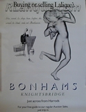 Rene Lalique Sales - Exhibition Poster: Bonhams Knightsbridge Poster - Buying or Selling Lalique: A Lalique Poster from an Exhibition - Sale of Rene Lalique Works