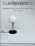 Rene Lalique in Auction Catalogue For Sale: Important 20th Century Decorative Arts, Christie's New York, March 31, 1998