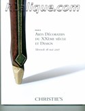 Rene Lalique in Auction Catalogue For Sale: Paris Arts Decoratifs Du XXeme Siecle et Design Mercredi 16 mai 2007 Christie's