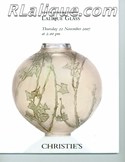 Lalique Auction Catalogue For Sale: South Kensington Lalique Glass Thursday 22 November 2007 at 2.00 pm Christie's
