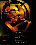 Lalique Auction Catalogue For Sale: South Kensington Lalique Thursday 26 May 2011 at 2.00 pm Elegance Christie's