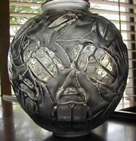 Not R Lalique - Fake Gros Scarabees Beetle Vase