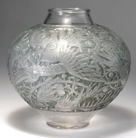 Rene Lalique Aras R Lalique Vase
