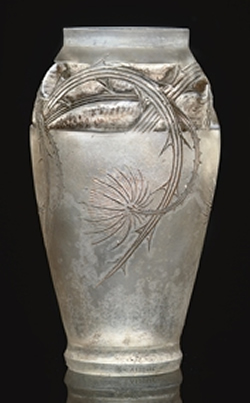 Rene Lalique Chardons Lalique Cire Perdue Vase