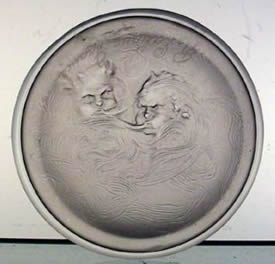 Rene Lalique Ashtray R Lalique Deux Zephyrs