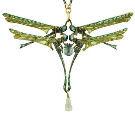 Rene Lalique Pendant Dragonfly