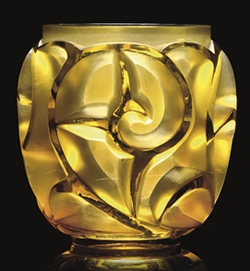 Rene Lalique Tourbillons R Lalique Vase