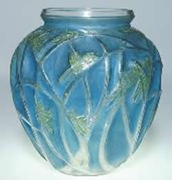 Rene Lalique Vase Sauterelles