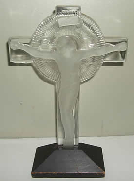 Rene Lalique Plaque of Christ on Cross
