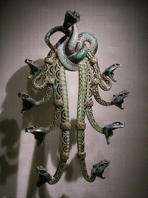 Rene Lalique Brooch Pectoral Serpents