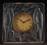 Rene Lalique Clock Inseperables