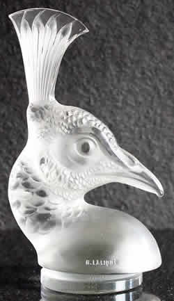 Lalique Tete De Paon Car Mascot