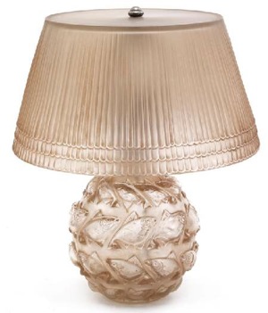 Rene Lalique Lamp Camaret