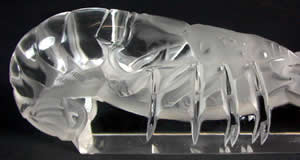 Rene Lalique Paperweight Lobster - Crayfish - Crawfish