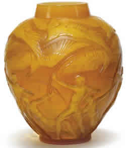 Rene Lalique Archers Vase
