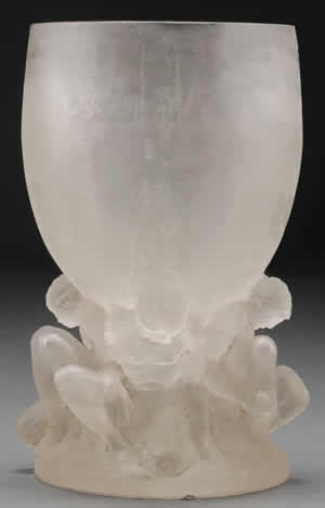 Apparent Rene Lalique Cire Perdue Vase Unsigned